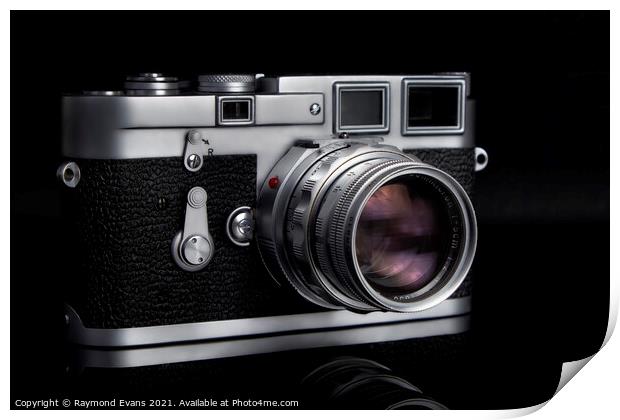 Leica M3 vintage camera  Print by Raymond Evans