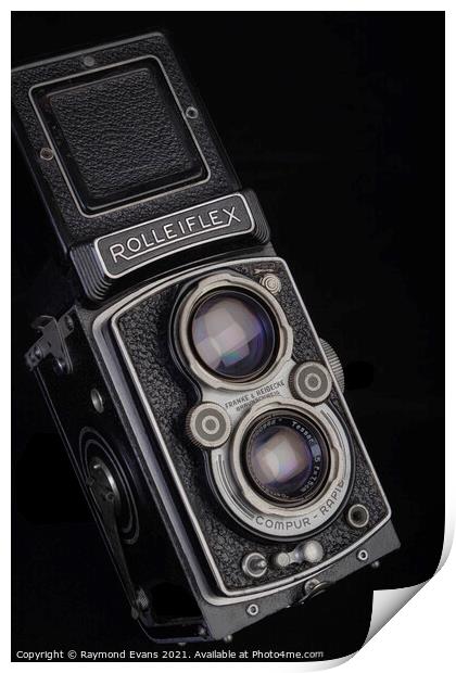 Rolleiflex TLR camera Print by Raymond Evans