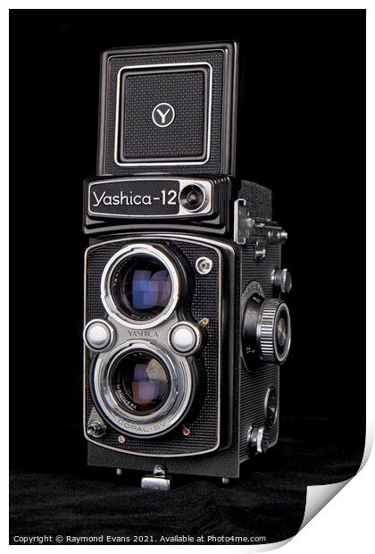 Yashica 12 TLR Print by Raymond Evans