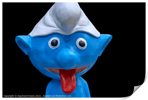 Smurf Print by Raymond Evans