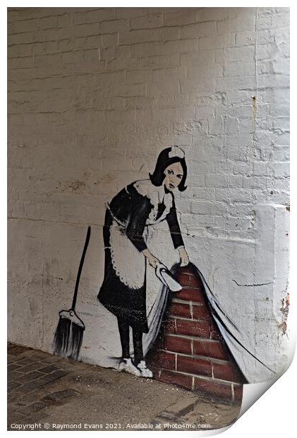 Banksy art Print by Raymond Evans