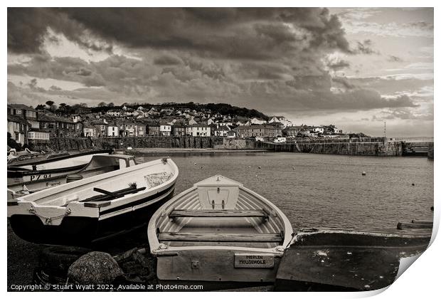 Mousehole Harbour, Cornwall Print by Stuart Wyatt