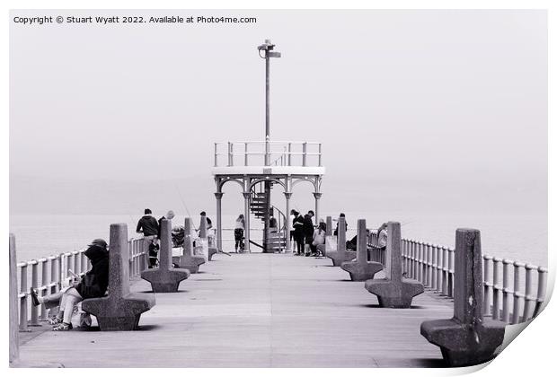 Weymouth Stone Pier Print by Stuart Wyatt