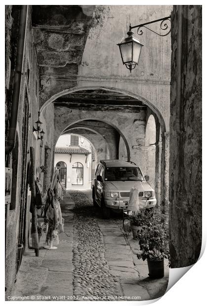 Street Scene, Italy Print by Stuart Wyatt