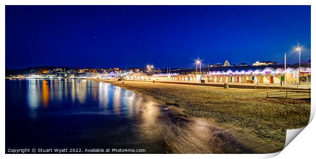 Summer Evening at Swanage Print by Stuart Wyatt