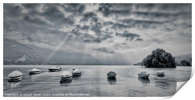 Lake Annecy, France Print by Stuart Wyatt