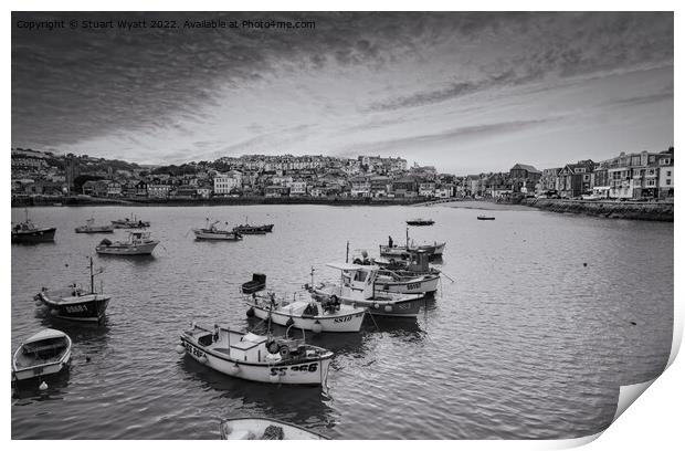 St Ives Sunset Print by Stuart Wyatt