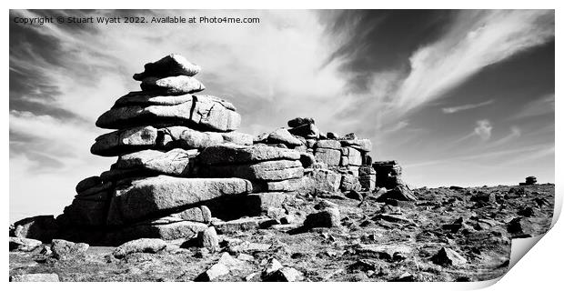 Dartmoor Roos Tor Print by Stuart Wyatt