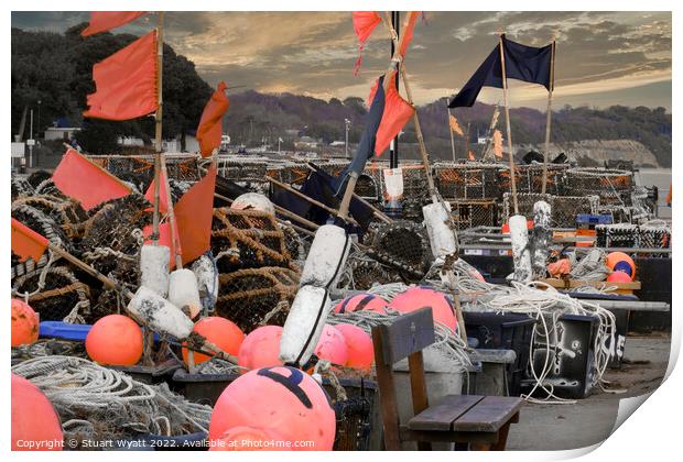 Mudeford Quay, Christchurch Print by Stuart Wyatt