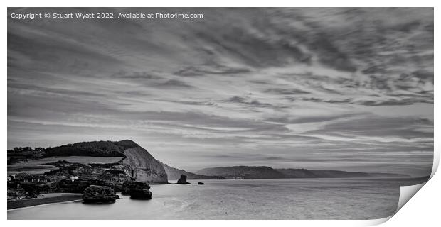 Devon Coast Sunrise Print by Stuart Wyatt