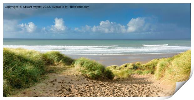 Woolacombe Beach Print by Stuart Wyatt