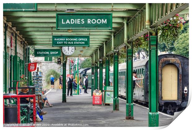 Swanage Railway Station Print by Stuart Wyatt