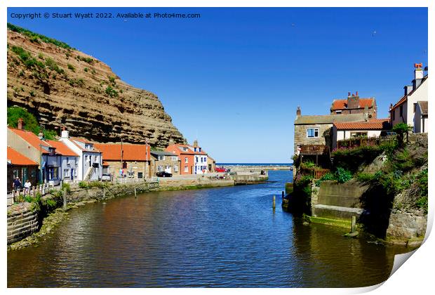 Staithes Beck Print by Stuart Wyatt