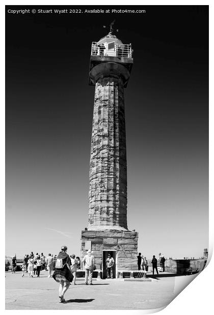 Whitby Lighthouse Print by Stuart Wyatt