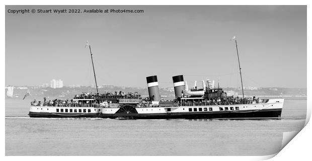 Paddle Steamer Waverley Print by Stuart Wyatt