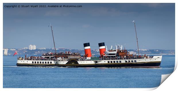 Paddle Steamer Waverley Print by Stuart Wyatt