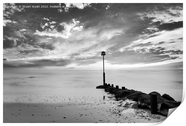 Avon Beach, Mudeford, Christchurch, Hampshire Print by Stuart Wyatt