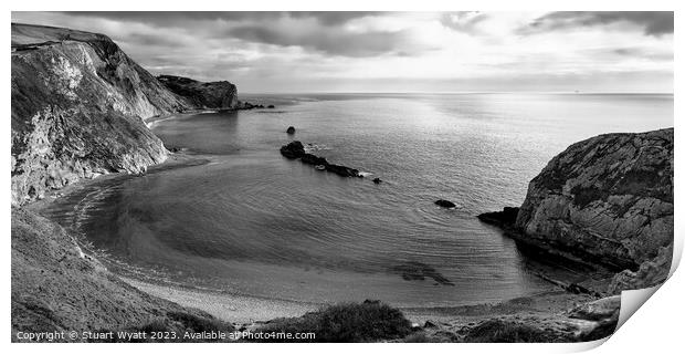 Man of War Bay, Dorset Coast Print by Stuart Wyatt