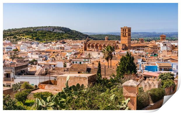 Old Town of Felanitx Mallorca Print by Alex Winter