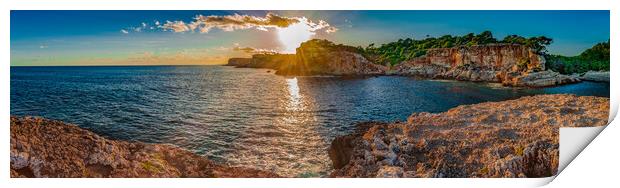 Mallorca, Tranquil Sunset on the Idyllic Coastline Print by Alex Winter