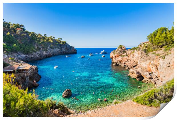 Cala Deia, Mallorca island, Spain Mediterranean Se Print by Alex Winter