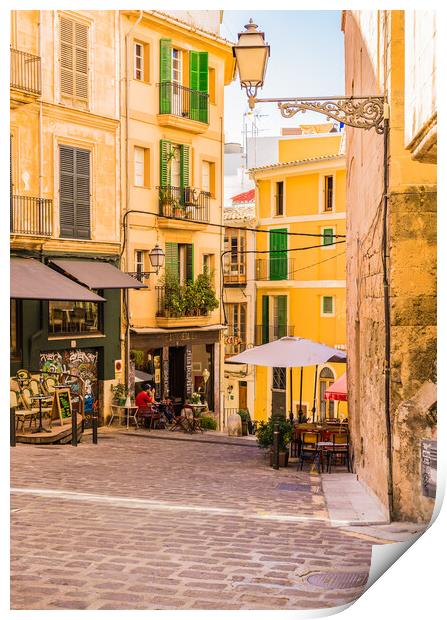 Enchanting Palma Streets - Majorca Print by Alex Winter