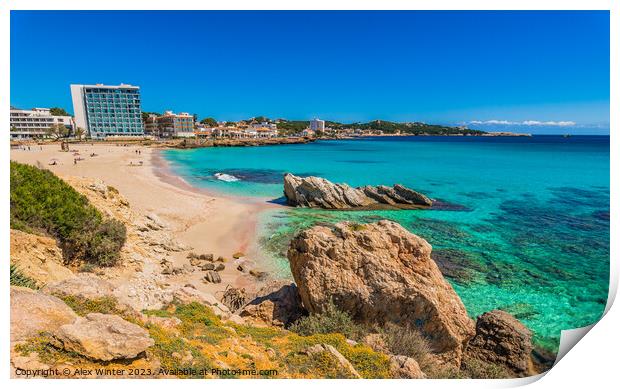 Cala Rajada oceanbeach Print by Alex Winter