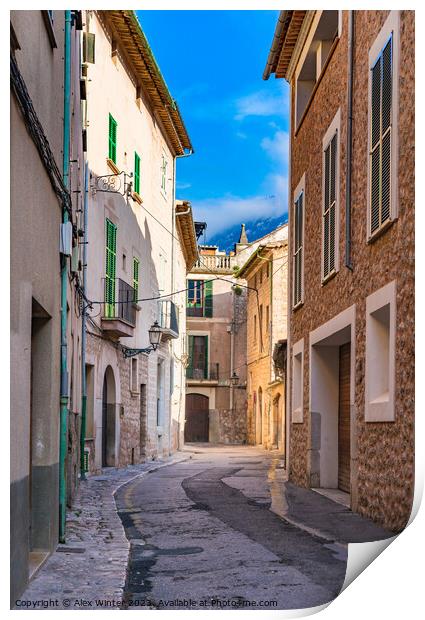 Soller on Majorca Print by Alex Winter