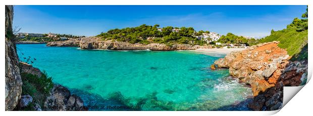 Cala Anguila bay beach Majorca Print by Alex Winter