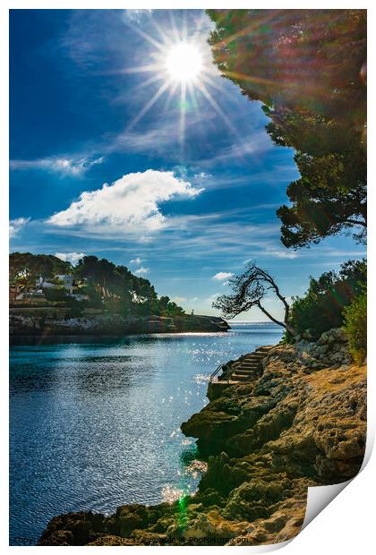 Beautiful bay on Majorca Print by Alex Winter