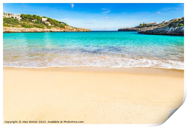 Cala Marcal beach Print by Alex Winter