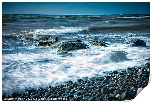 Captivating Motion of the Sea Print by Martin Day