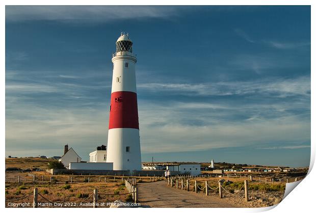 The Lighthouse at Portland Bill Print by Martin Day