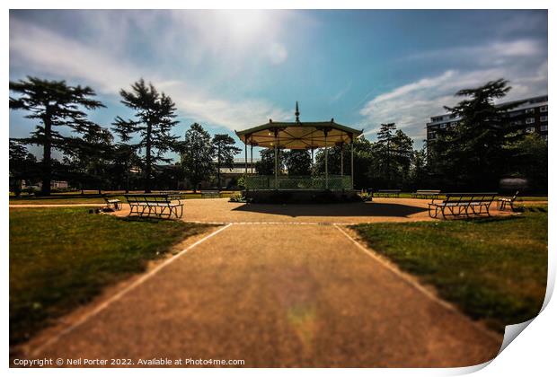 The Bandstand Print by Neil Porter