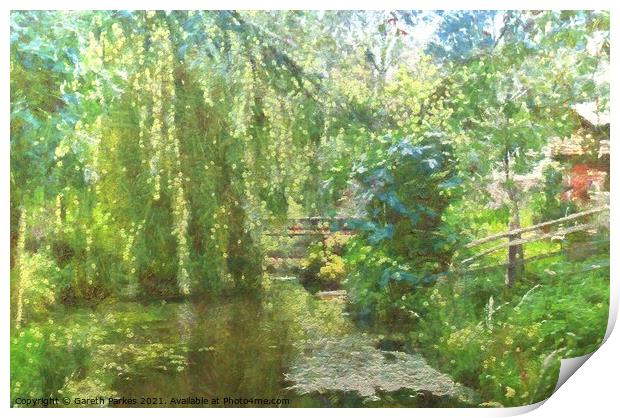 Glynleigh Garden in Rickney Print by Gareth Parkes