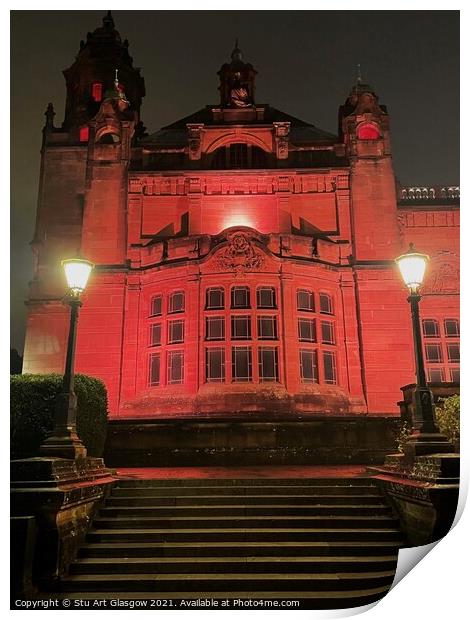 Kelvingrove Art Gallery and Museum  Print by Stu Art Glasgow