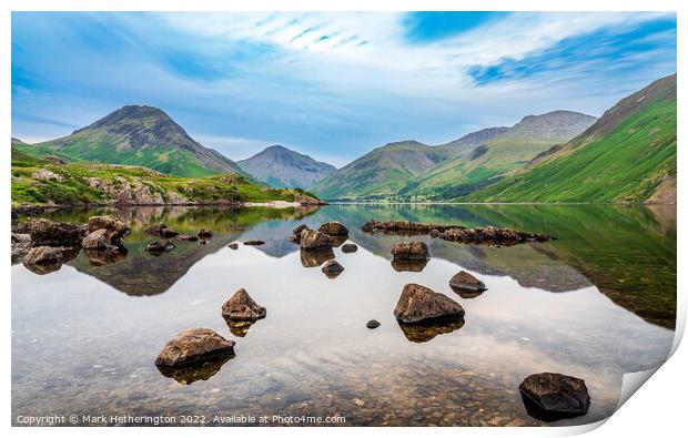 Wastwater Calm Print by Mark Hetherington