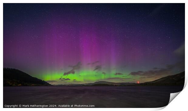 Bassenthwaite Lake Aurora Print by Mark Hetherington