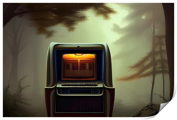 Abstract Jukebox Print by Picture Wizard