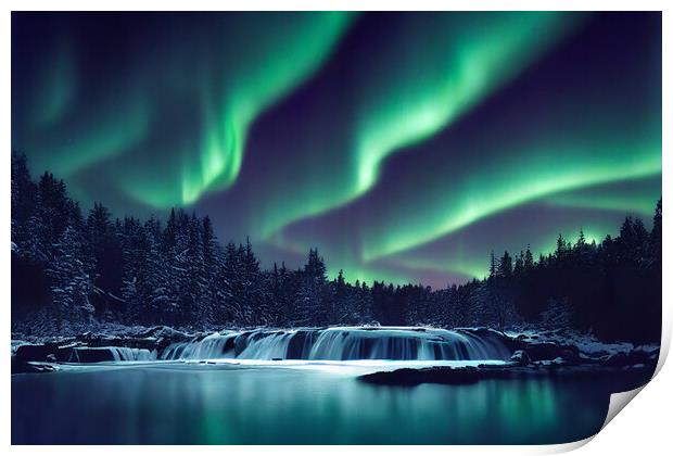 The Northern Lights Print by Picture Wizard