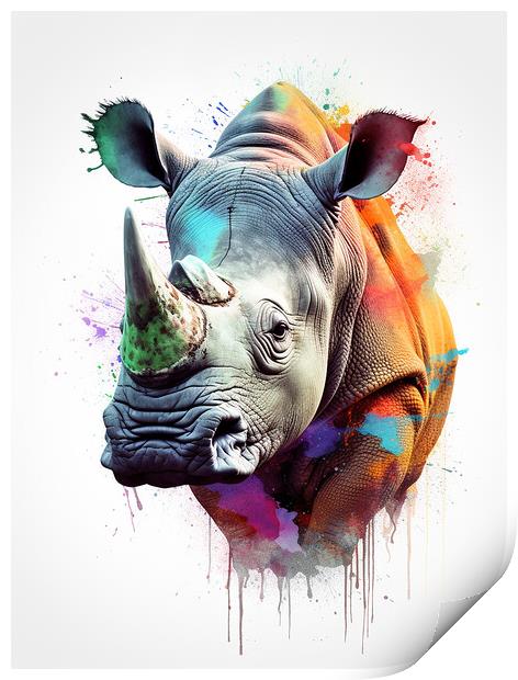 The Rhino Print by Picture Wizard