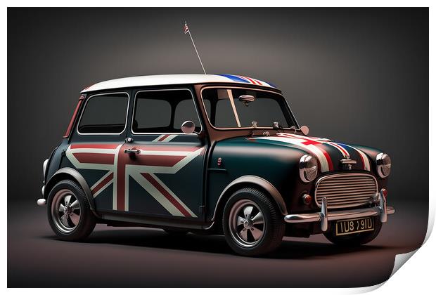 The Classic Mini 2 Print by Picture Wizard