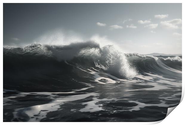 Waves Print by Picture Wizard