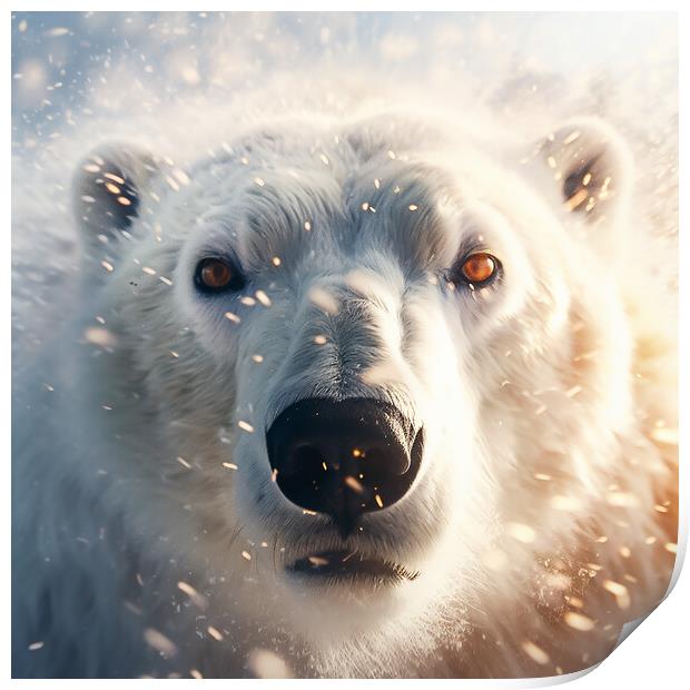 Polar Bear Print by Picture Wizard