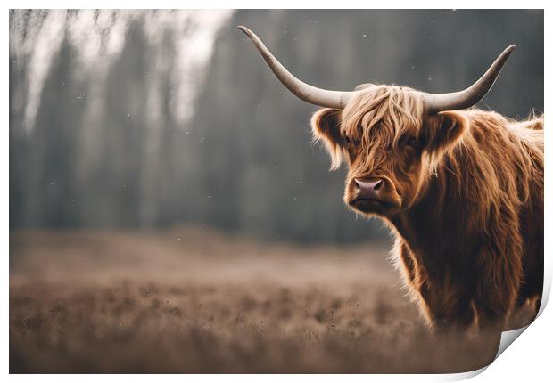 Highland Cattle Print by Picture Wizard