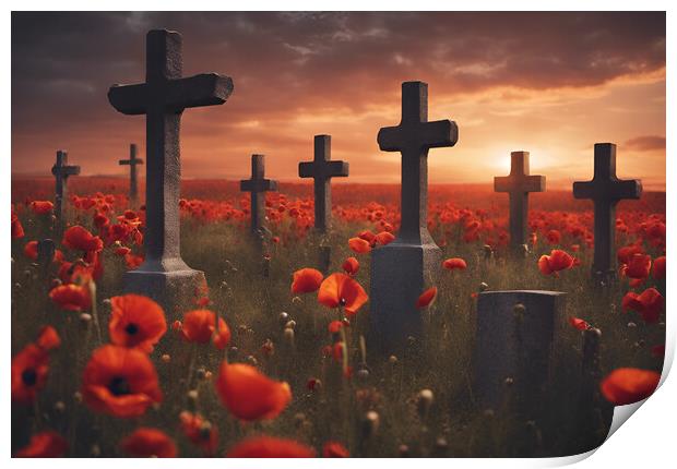 Remembrance Poppies Print by Picture Wizard