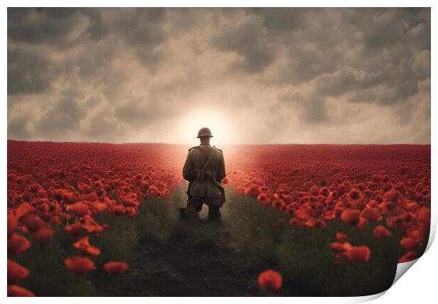 We Will Remember Them Print by Picture Wizard