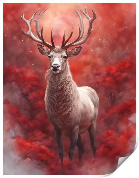 Majestic Stag Print by Picture Wizard
