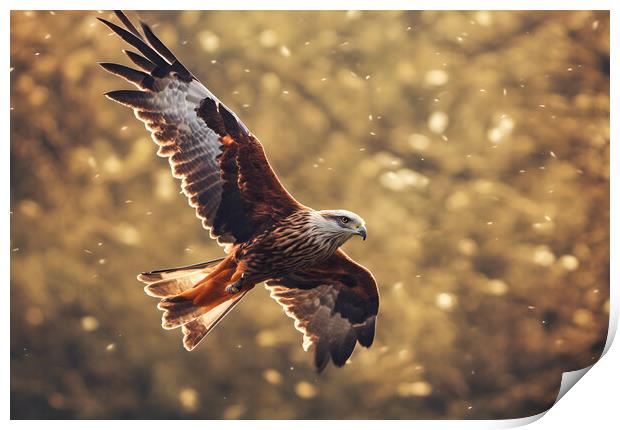 Red Kite Print by Picture Wizard