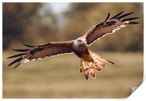 Red Kite Print by Picture Wizard